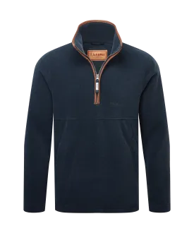 Berkeley Quarter Zip Fleece - Petrol Blue