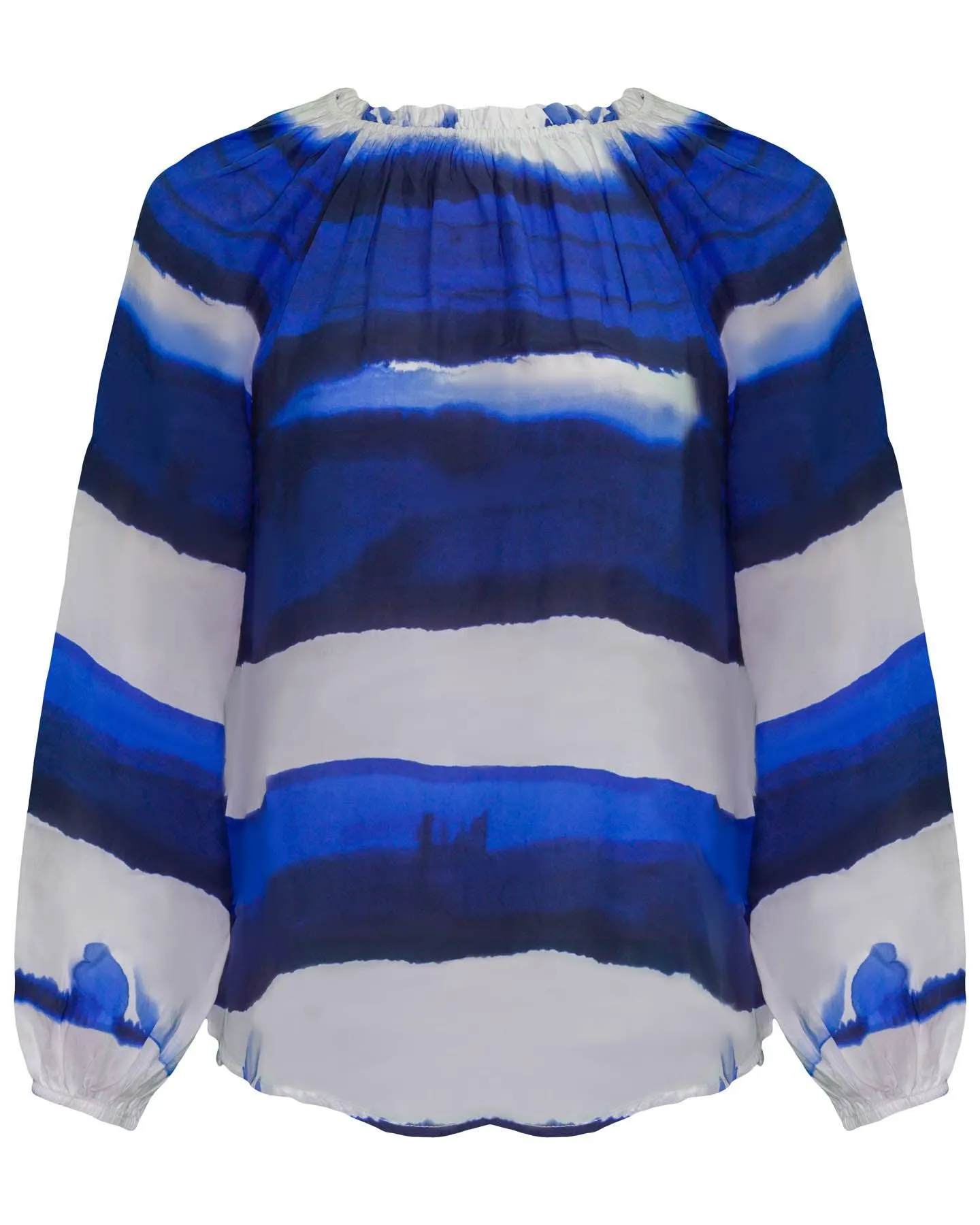 Bold Wave Print Top