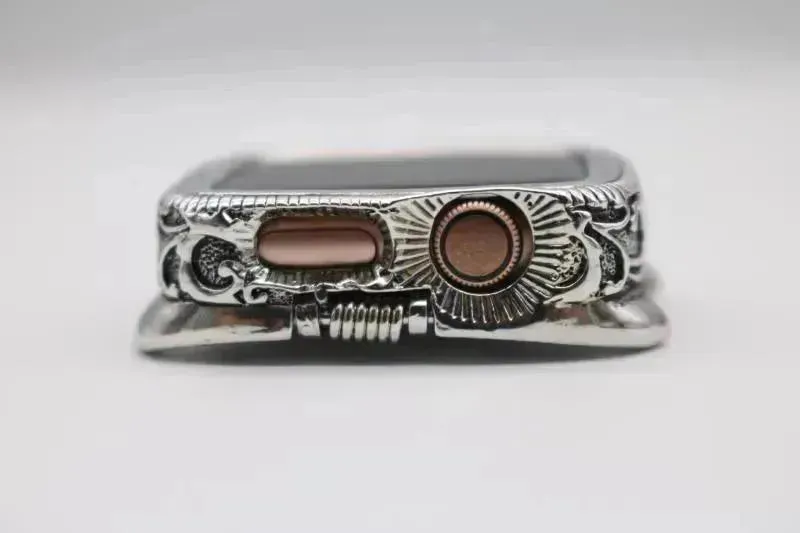 Classy Vintage Carved Watch Protective Case Compatible with Apple Smart Watch