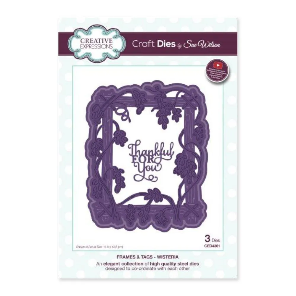 Creative Expressions - Frames and Tags Collection Wisteria*