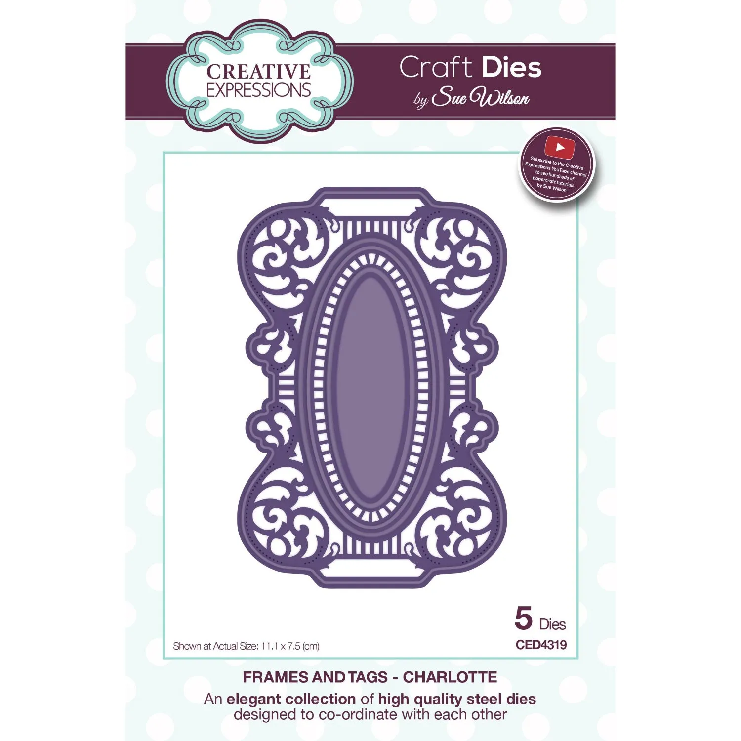 Creative Expressions Sue Wilson Frames & Tags Charlotte Craft Die*