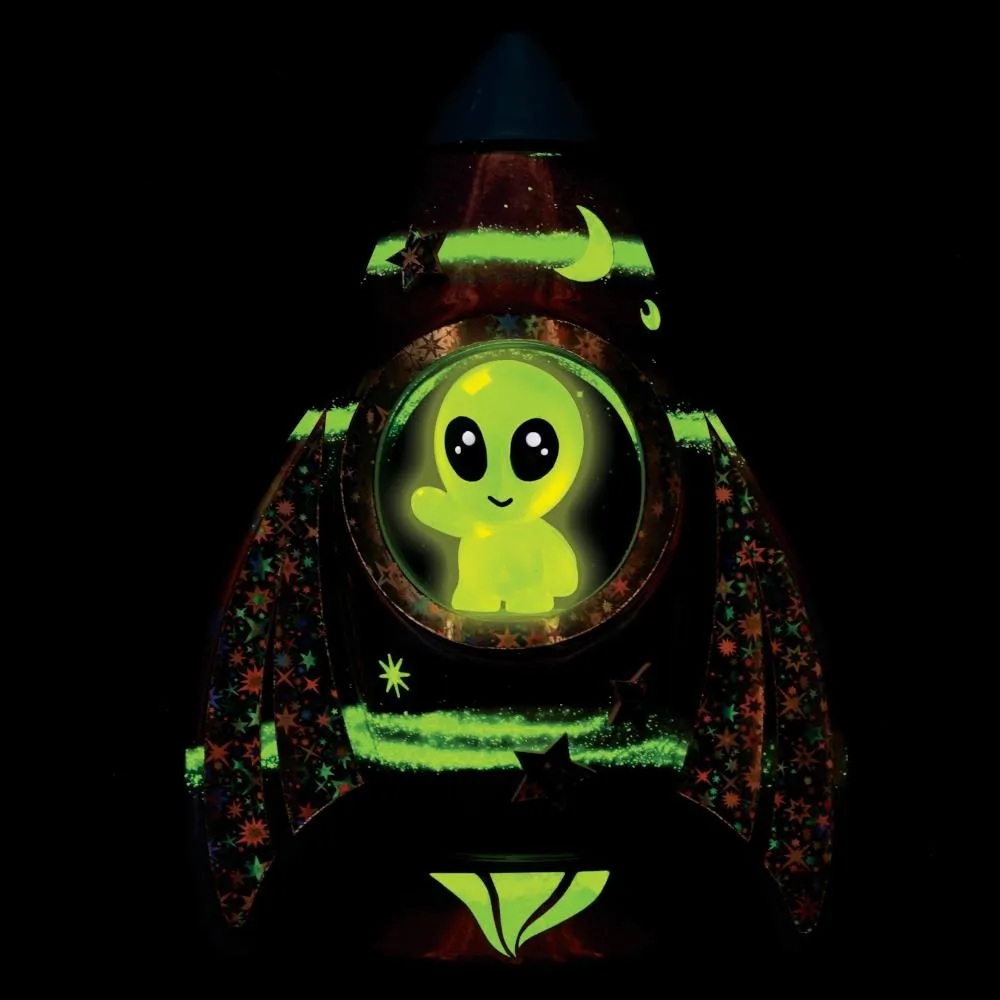Creativity for Kids Glow in the Dark Sand Art Rocket Ship