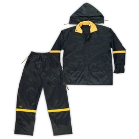 Custom Leathercraft 3 Piece Deluxe Nylon Rain Suit 3XL