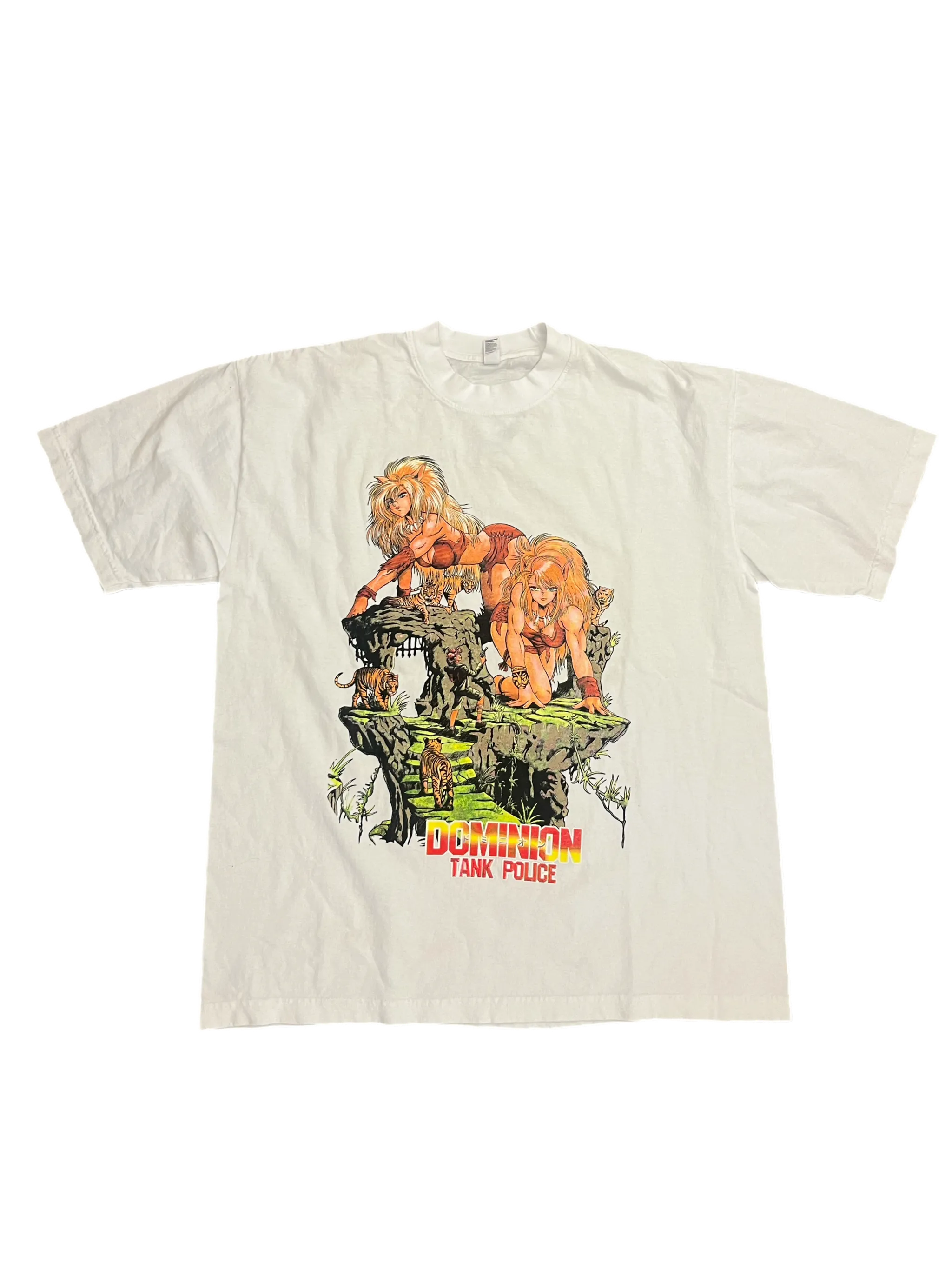 Dominion Tank Police White Tee - Size Large