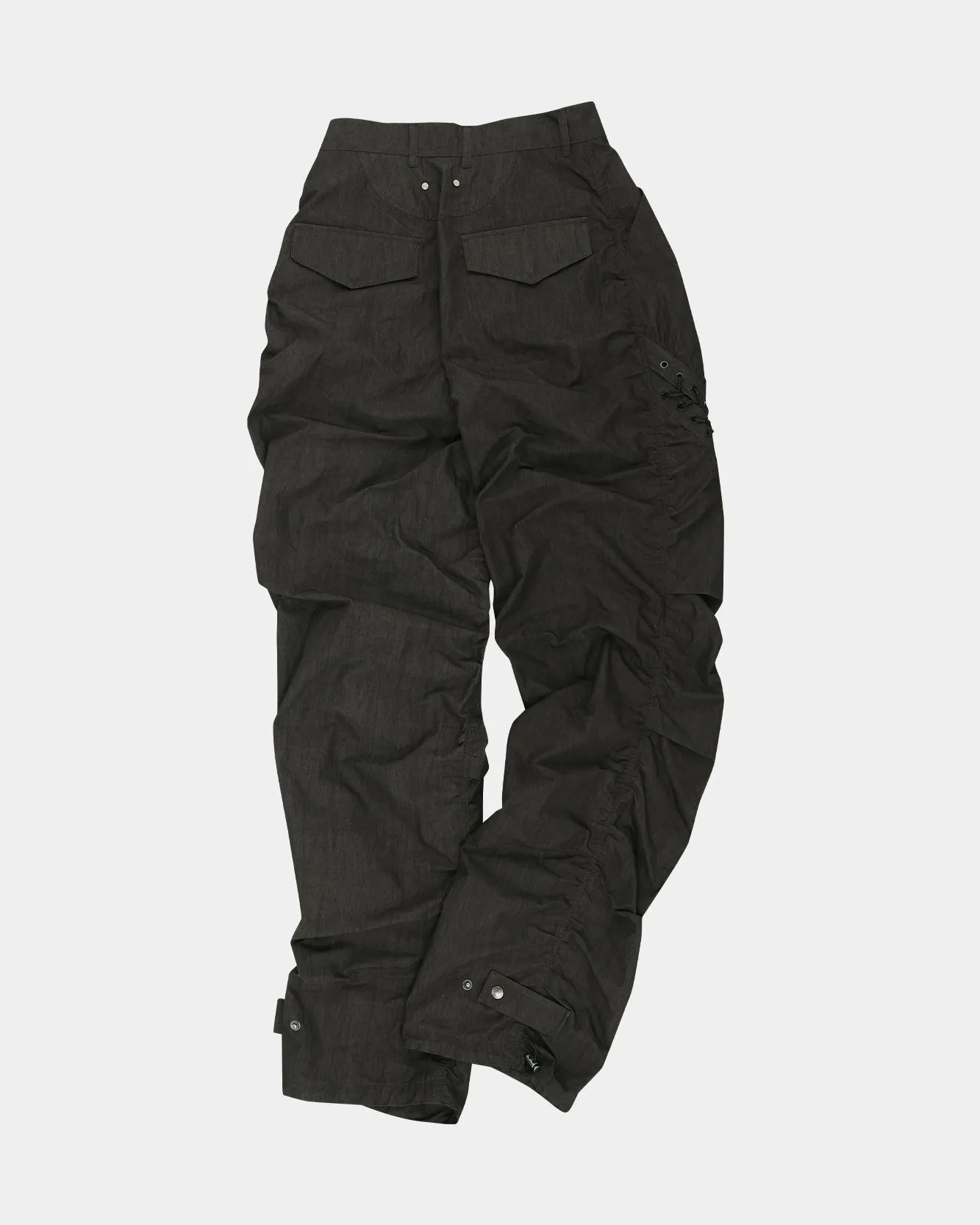 DUA LACE-UP PANTS apa737m(CHARCOAL)