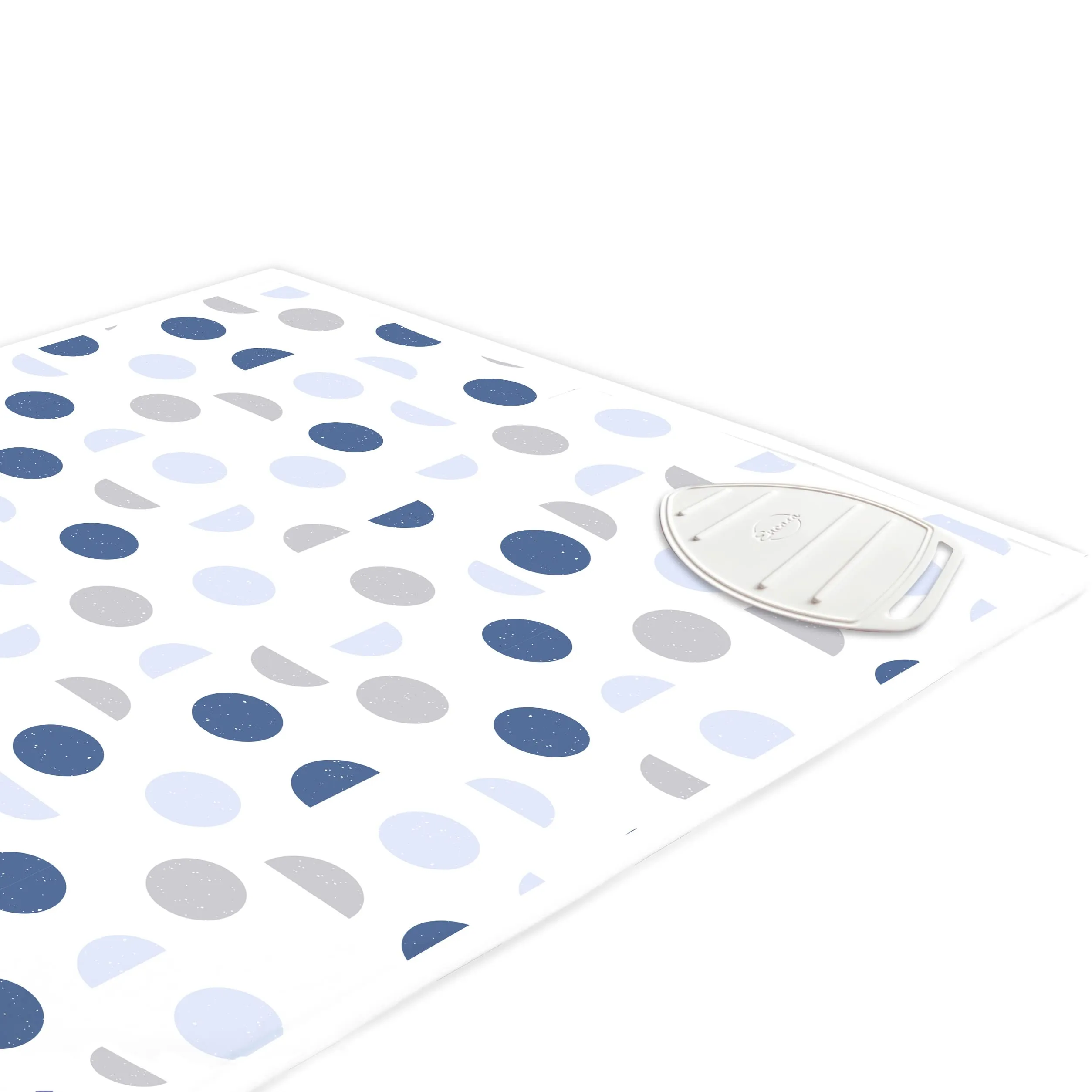 Encasa Homes Ironing Mat (Large 120 x 70 cm) with 3mm Felt Padding, Silicone Iron Rest Protector, Steam Press on Table, Bed, Portable, Heat Reflective, Foldable, Washable, Printed - Big Leaves Green