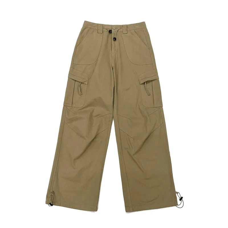 FATEE Multi Pocket Straight Pants