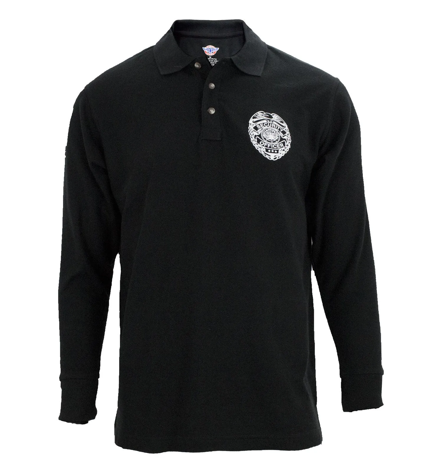 First Class Poly/Cotton Security Long Sleeve Polo Shirt