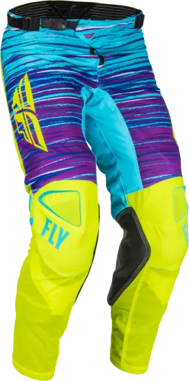 Fly Kinetic Mesh Limited Edition Motocross Pants (Hi-Vis/Blue/Magenta)