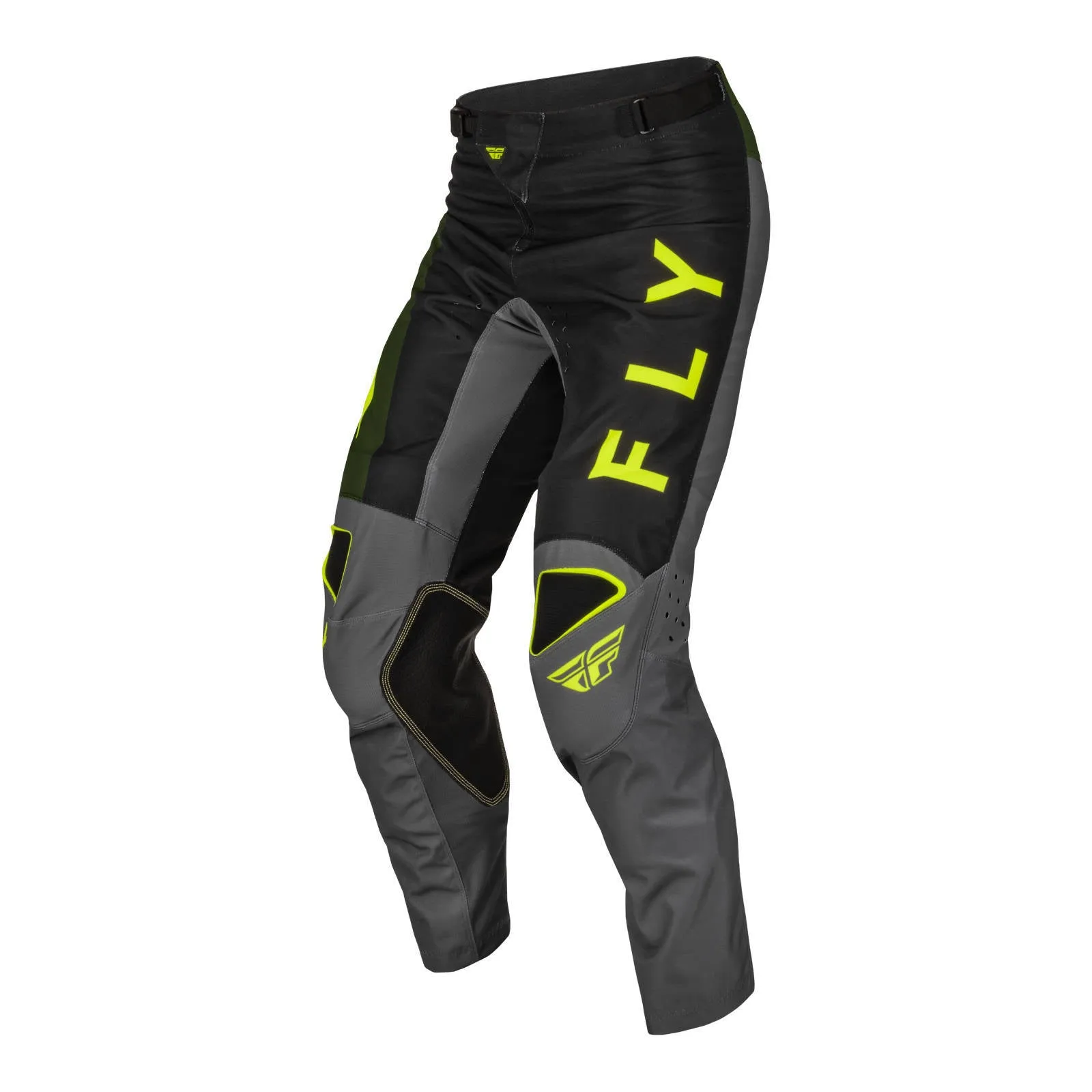 Fly Racing 2023 Kinetic Jet Pant - Black / Olive Green / Hi-Vis