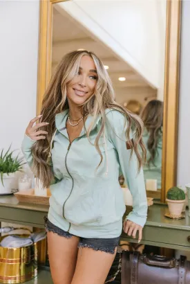 FullZip Sweatshirt (Seafoam)