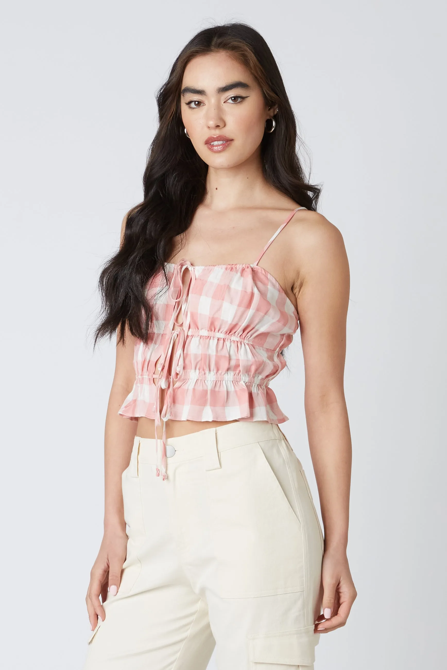 Gingham Cami Top