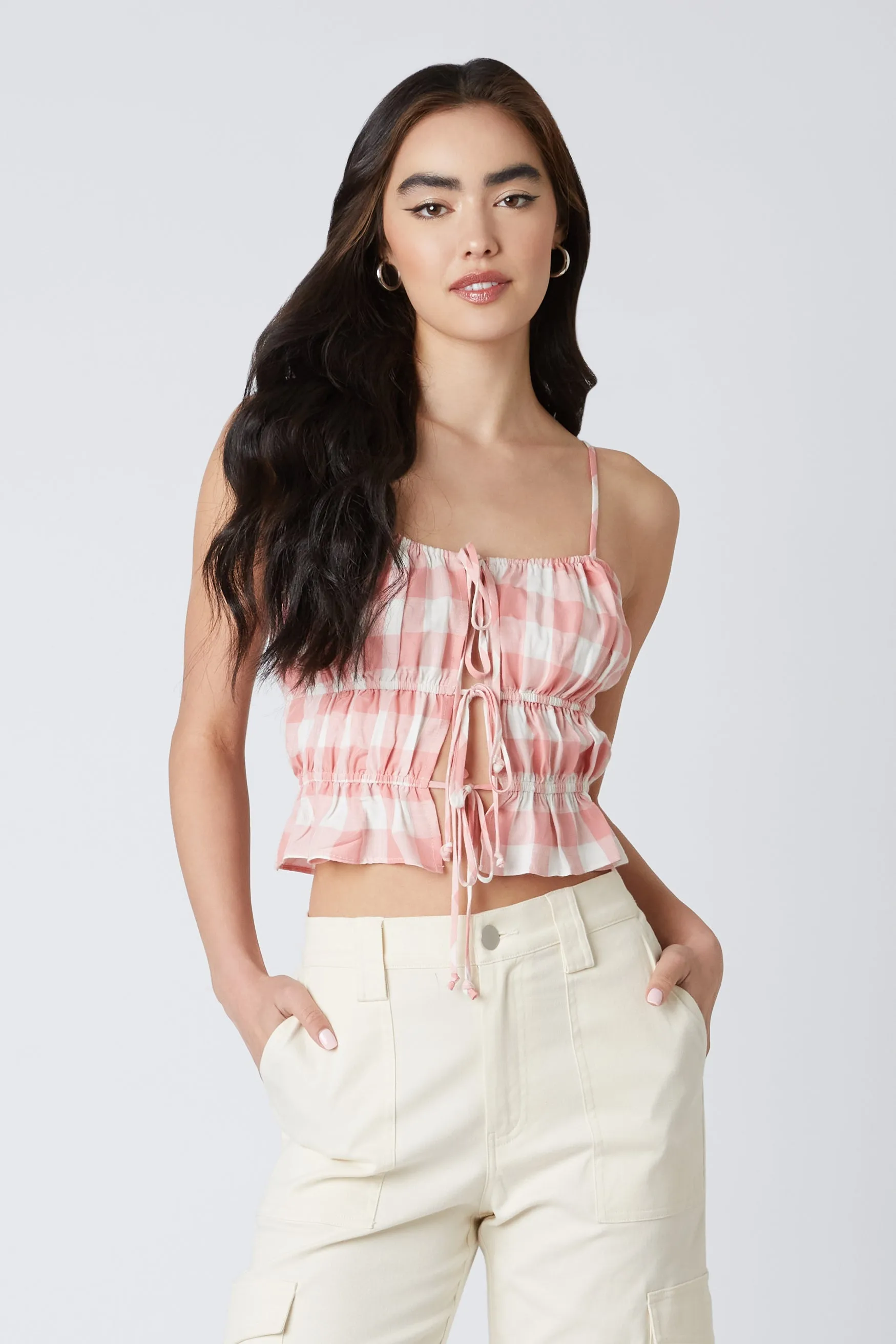 Gingham Cami Top