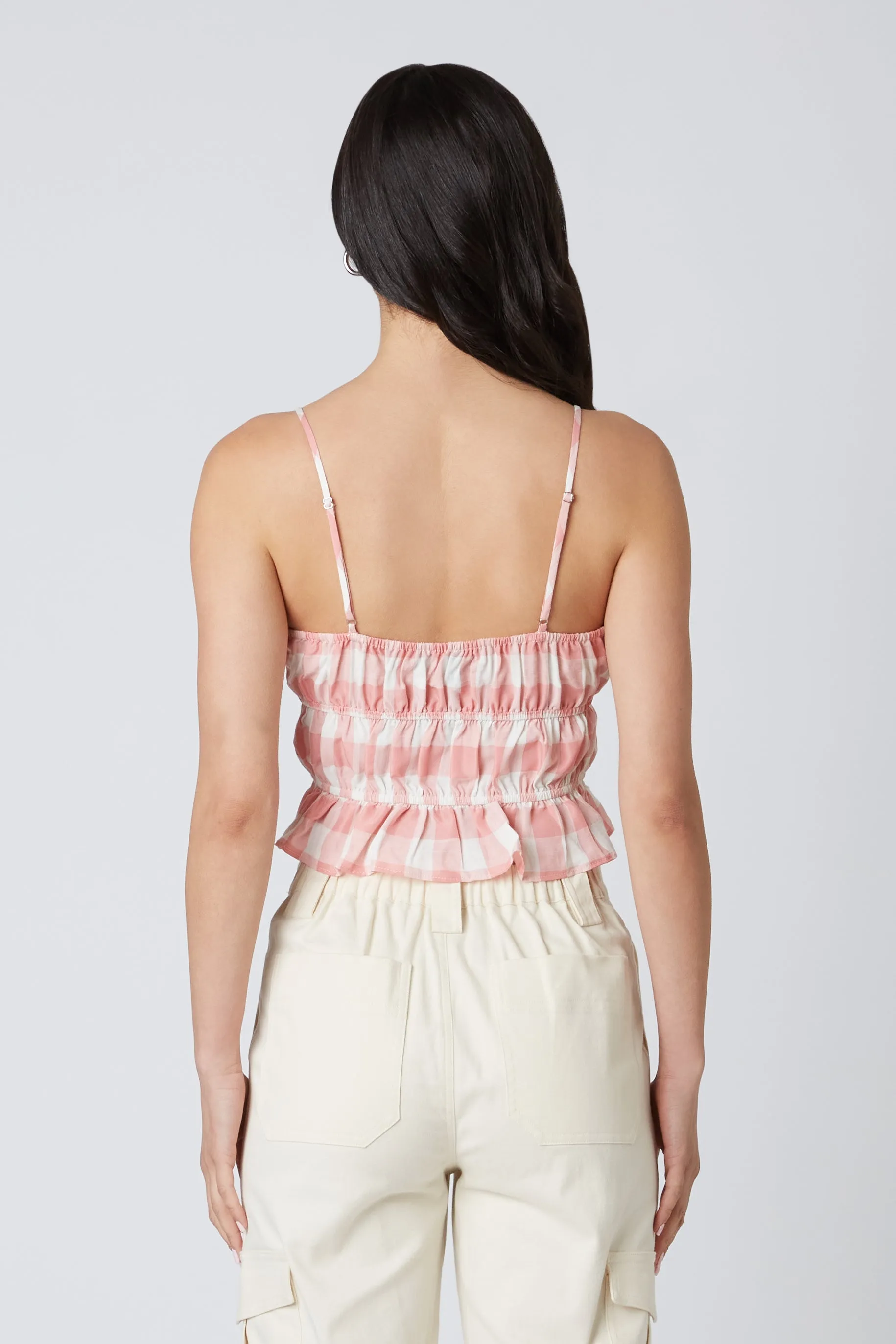 Gingham Cami Top