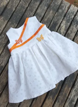 Handmade baby dress suitable for preemie baby of 5lb or reborn doll