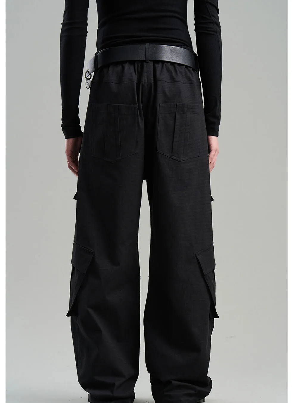 Heavy-duty multi-pocket workwear pants