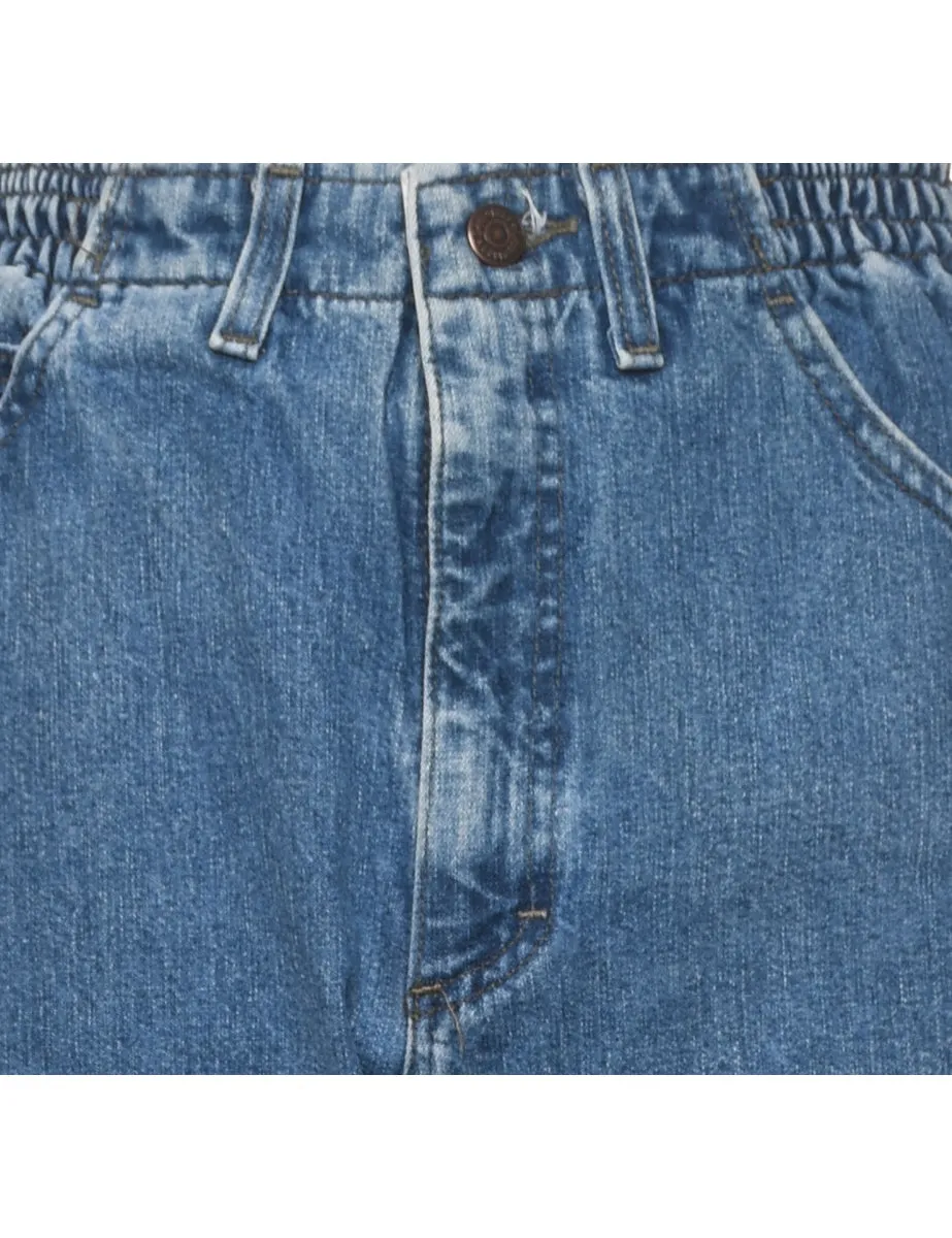 High Waist Elasticated Lee Jeans - W26 L34