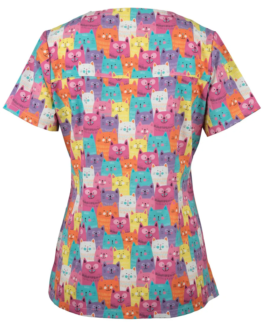 JB's Ladies Scrubs Top Printed (4STP1)