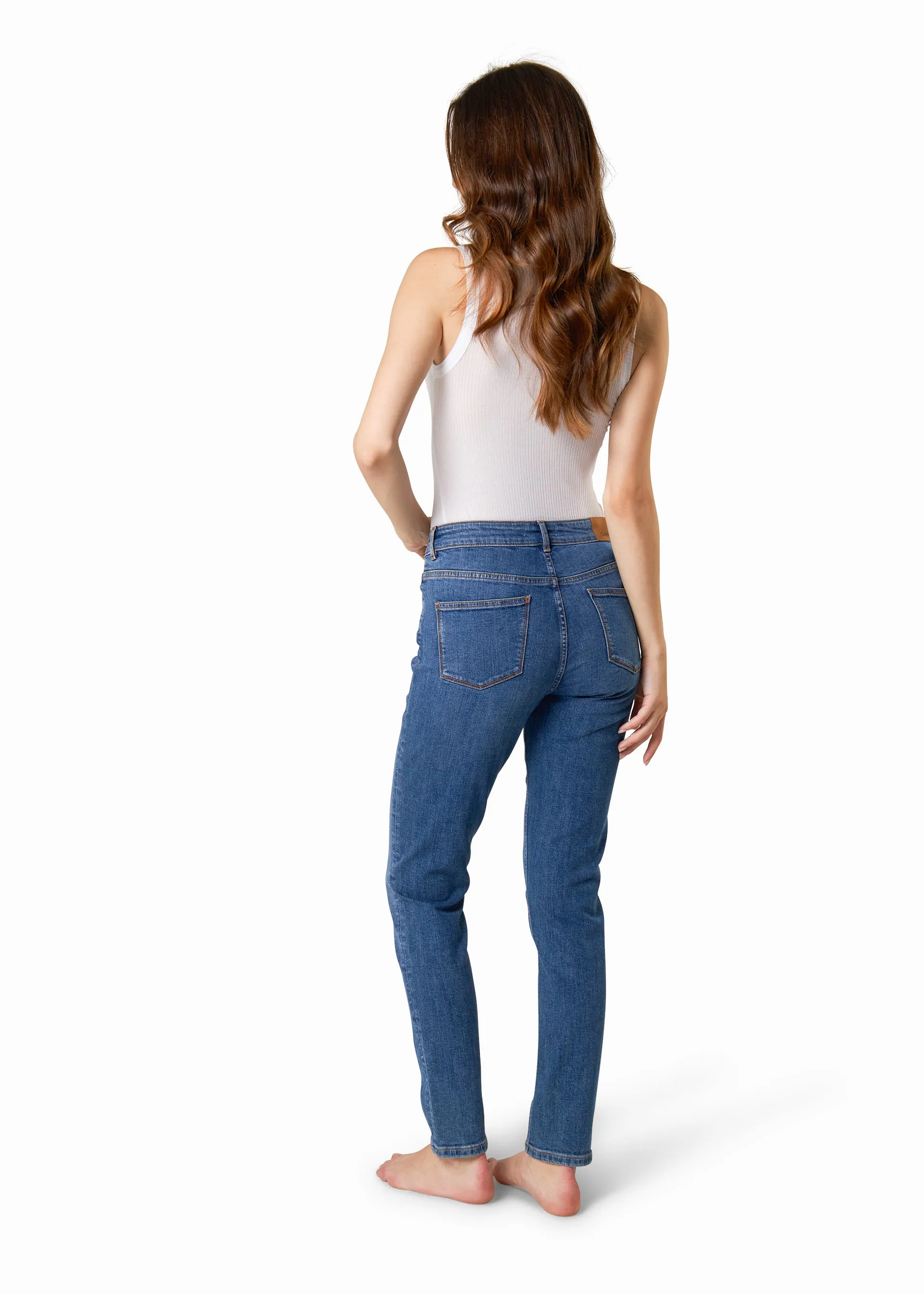 Jeans slim a vita alta