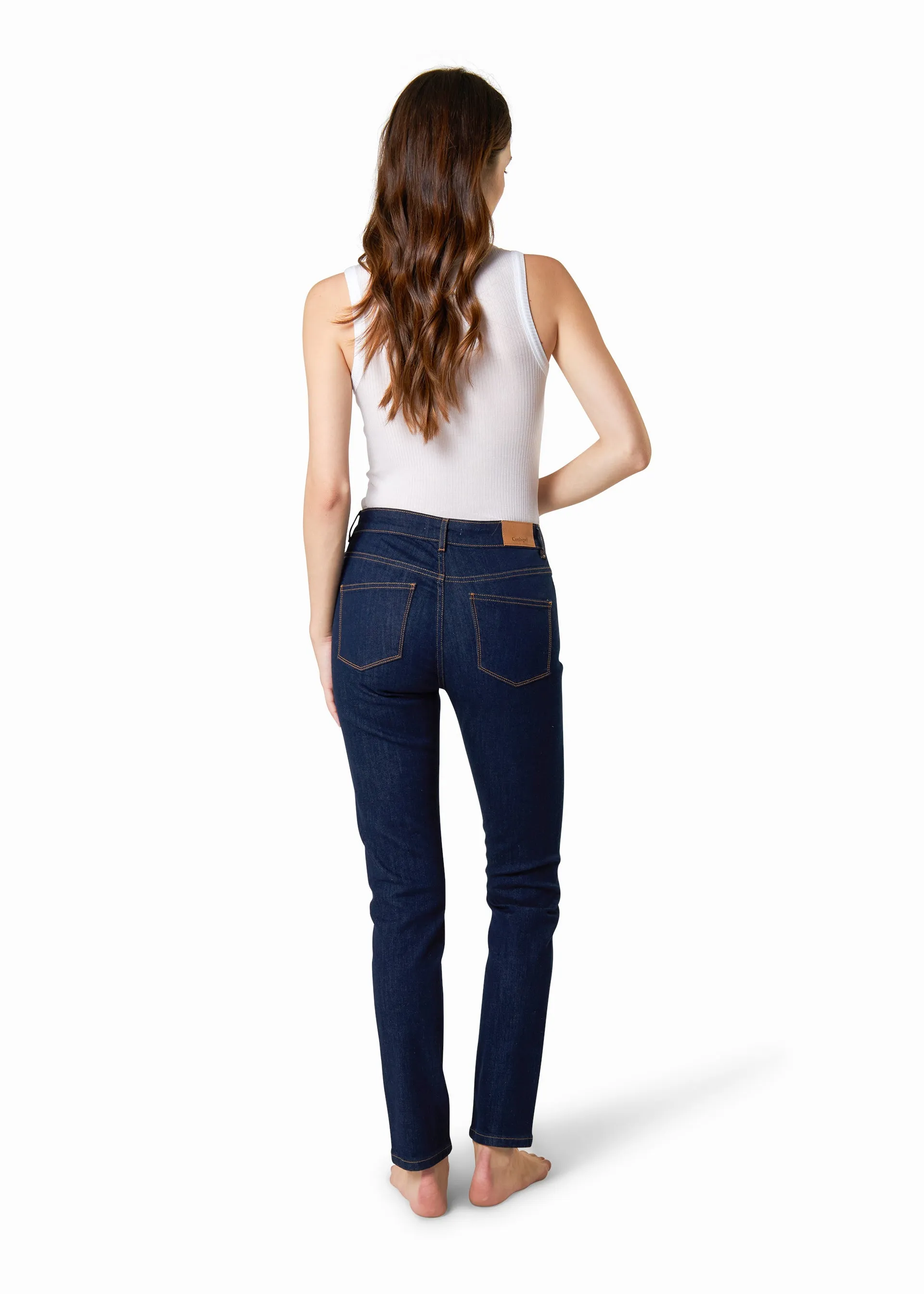 Jeans slim a vita alta