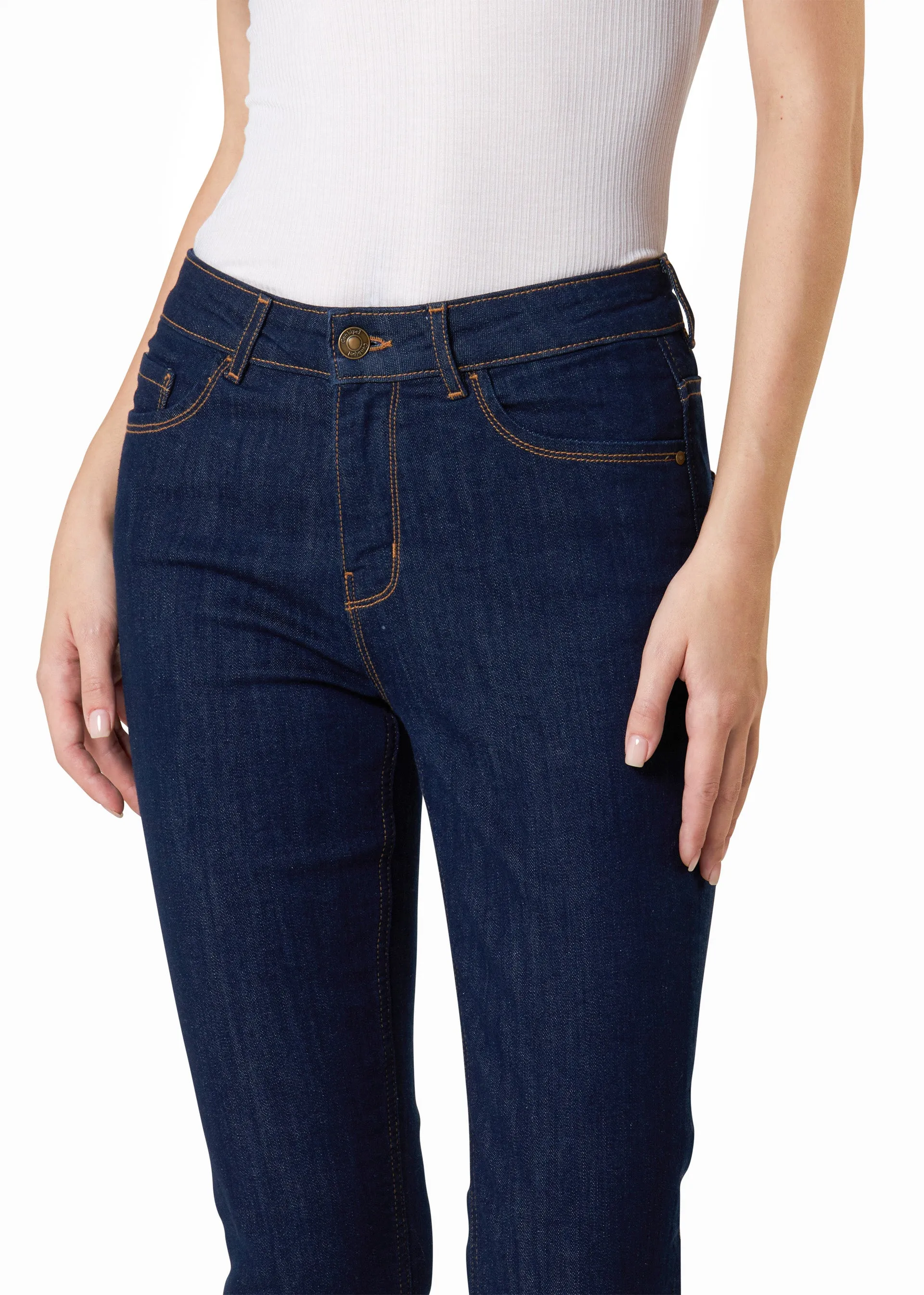 Jeans slim a vita alta