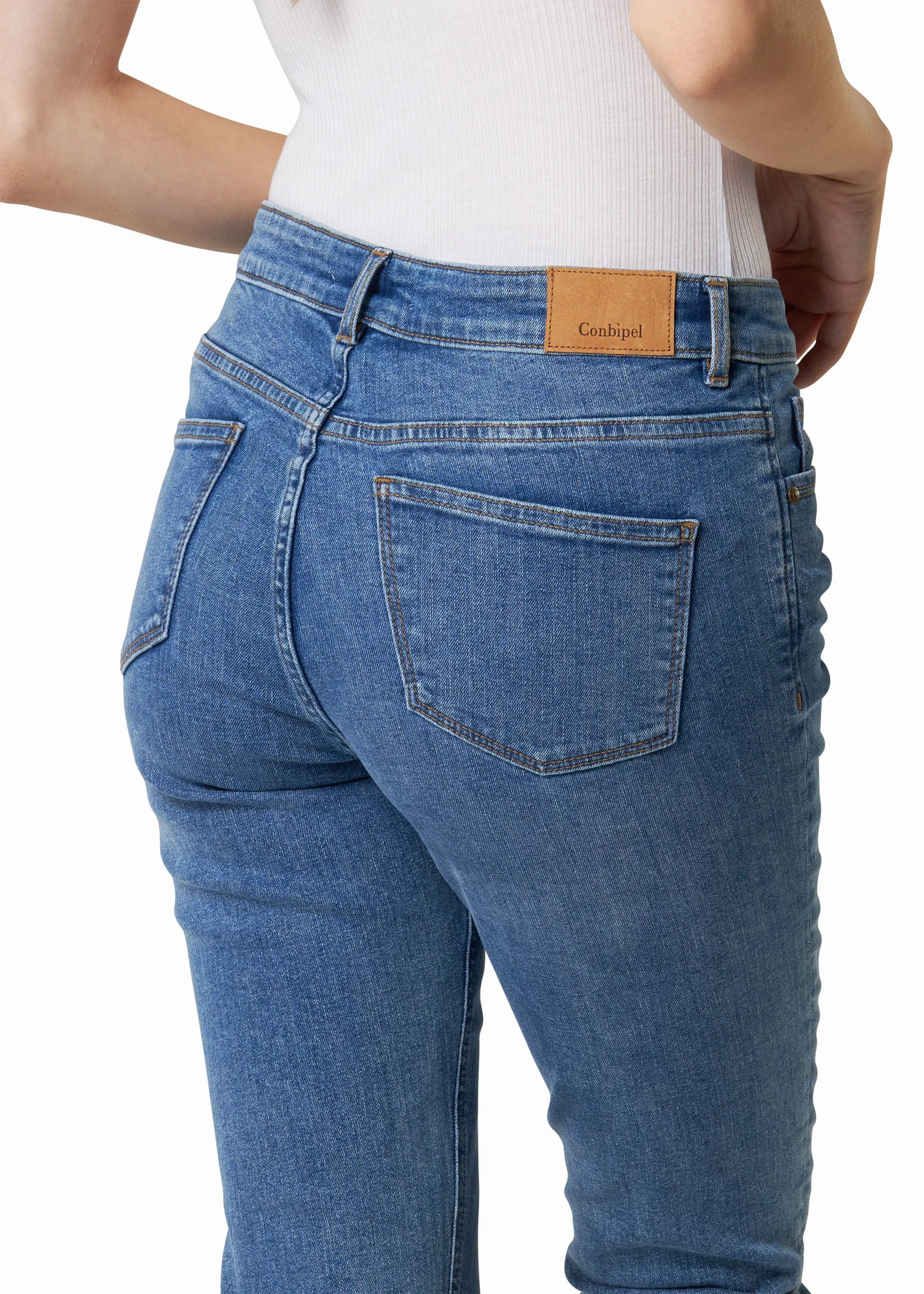Jeans slim a vita alta