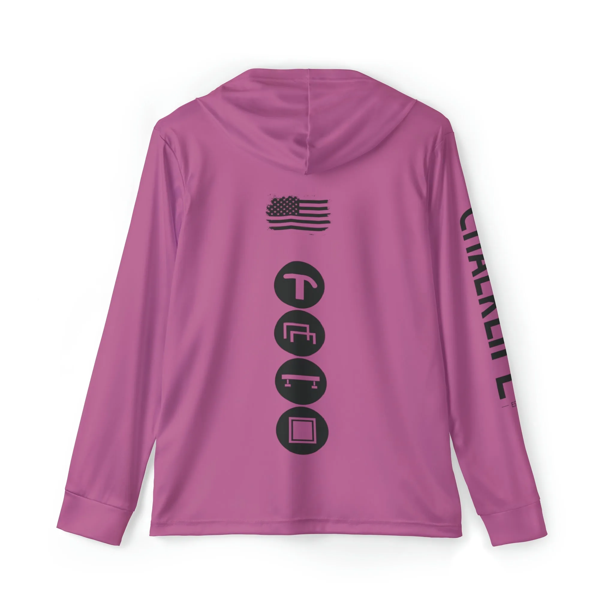 JUSTJULES - Eat. Sleep. Gymnastics. JustJules. Repeat. Performance Hoodie - Light Pink