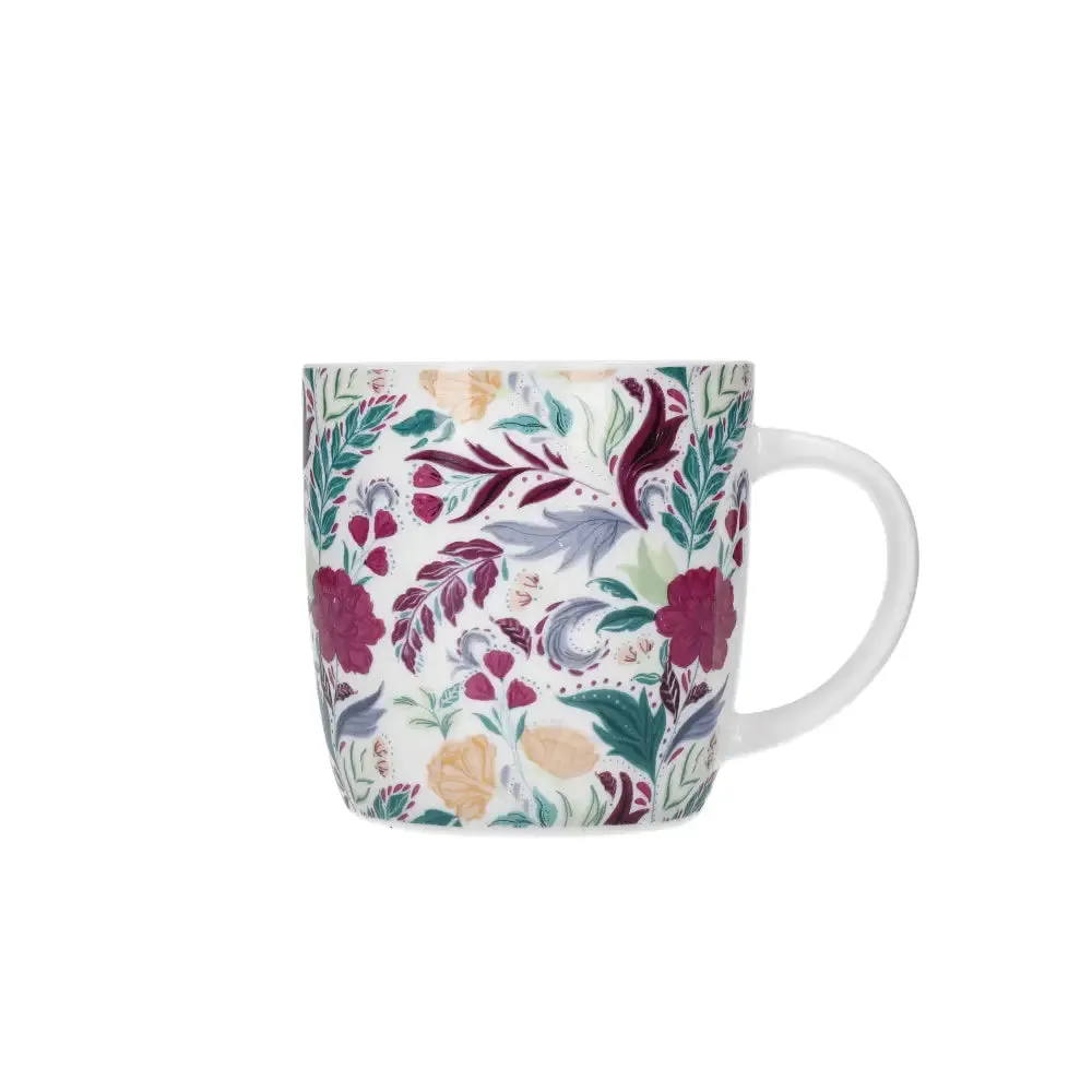 Kitchen Craft Barrel Mug Set Of 4 Exotic Floral