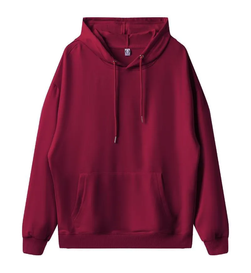 Ladies Solid Color Drawstring Hood Hoodie SKT4722