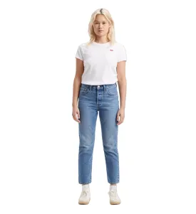 Levi's pantalone corto jeans da donna  501 cropped 362000236 blu medio