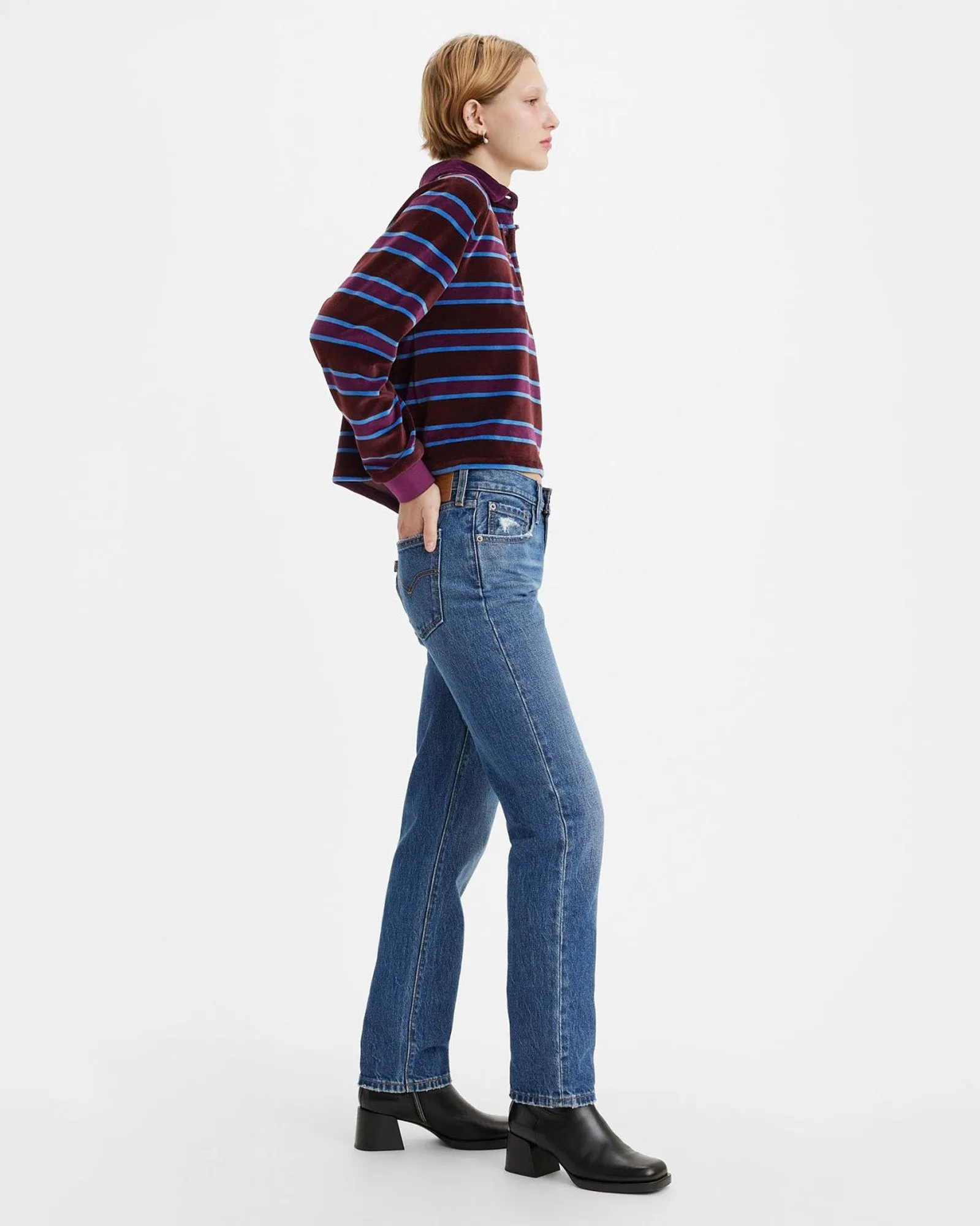 Levi's® Womens Middy Straight Jeans - Idle Time