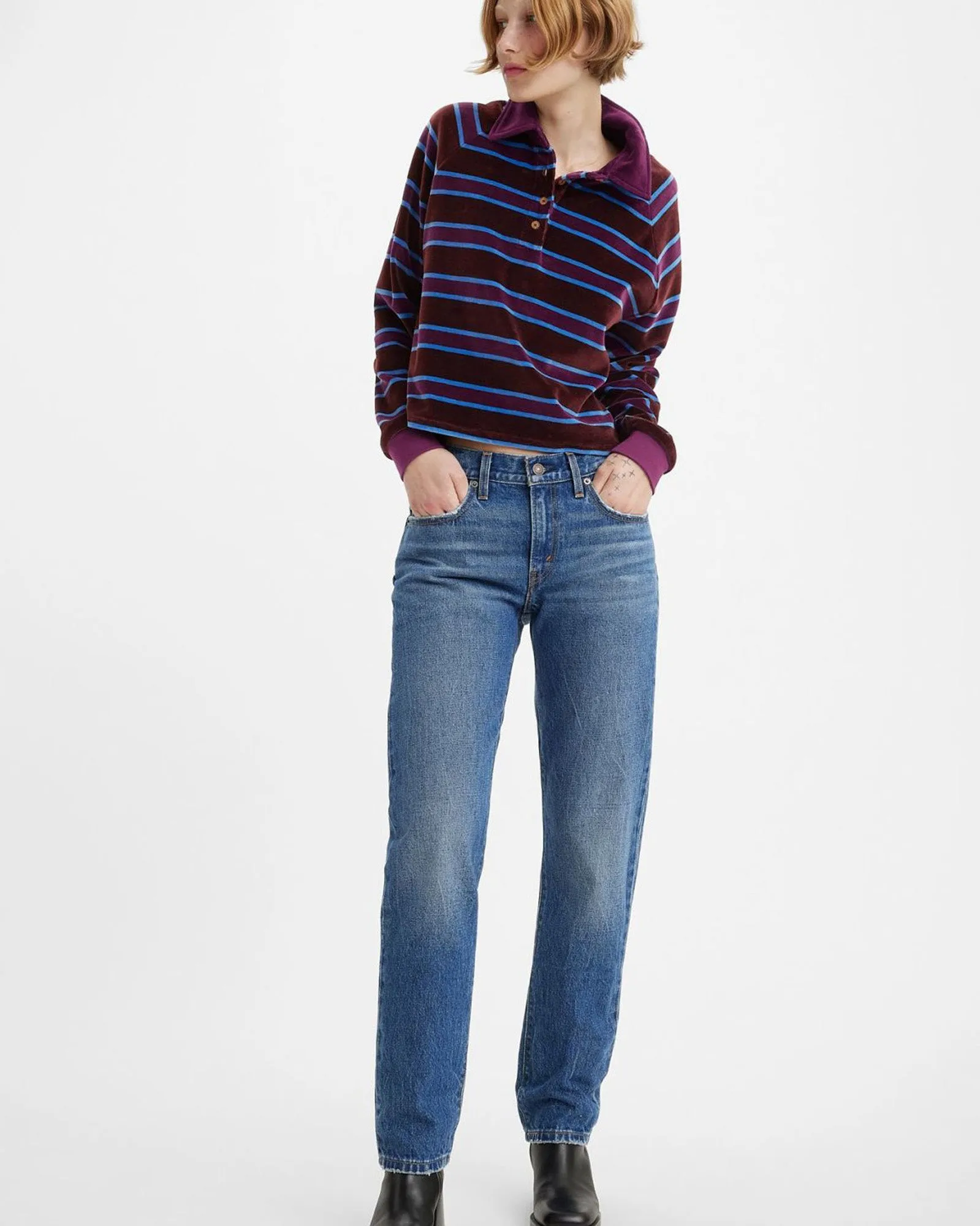 Levi's® Womens Middy Straight Jeans - Idle Time