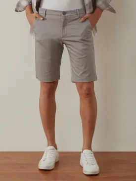 Light Grey Plain Shorts