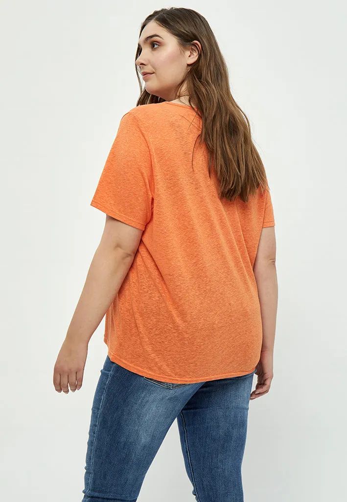 Marina Crochet T-Shirt Curve - Firecracker