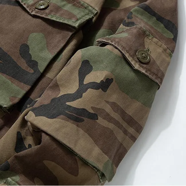 Men American Solid Color Long-Sleeved Hoodie