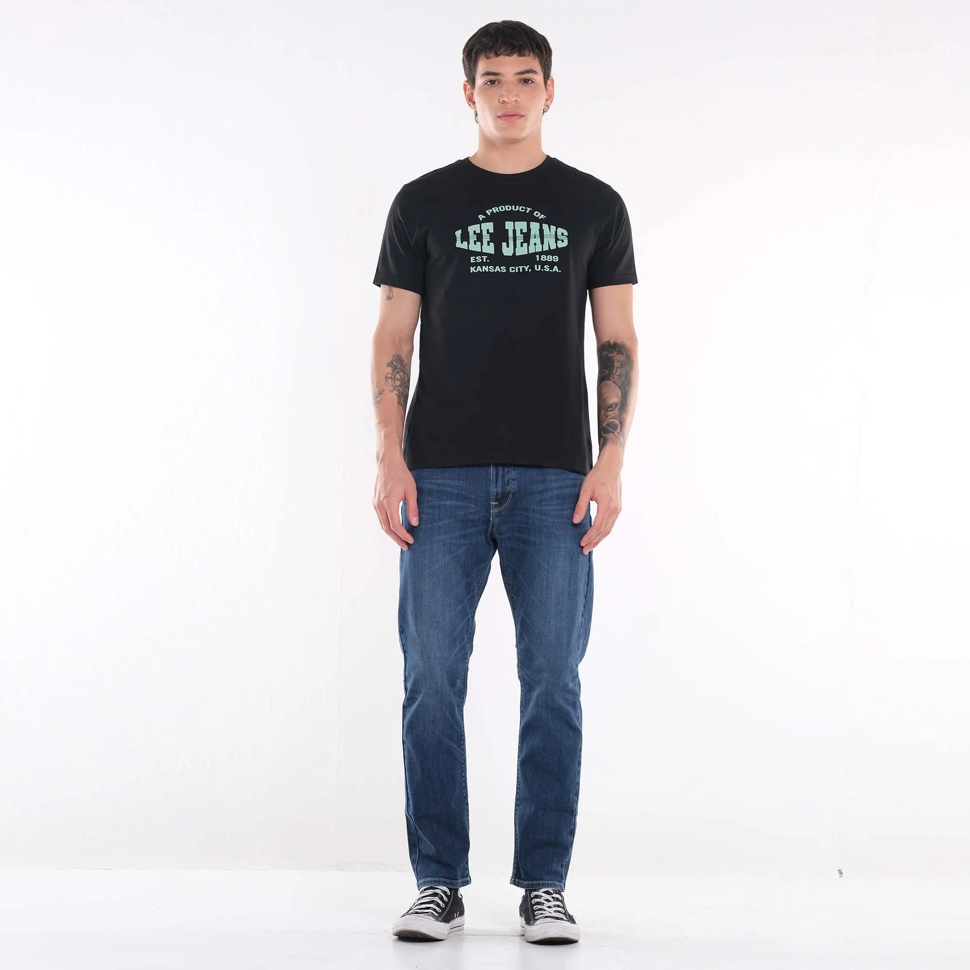 MENS' ROUNDNECK PRINTED GRAPHIC TEE
