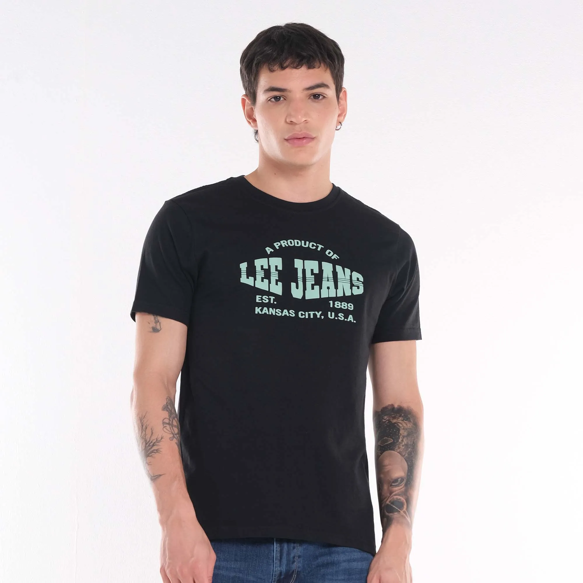 MENS' ROUNDNECK PRINTED GRAPHIC TEE