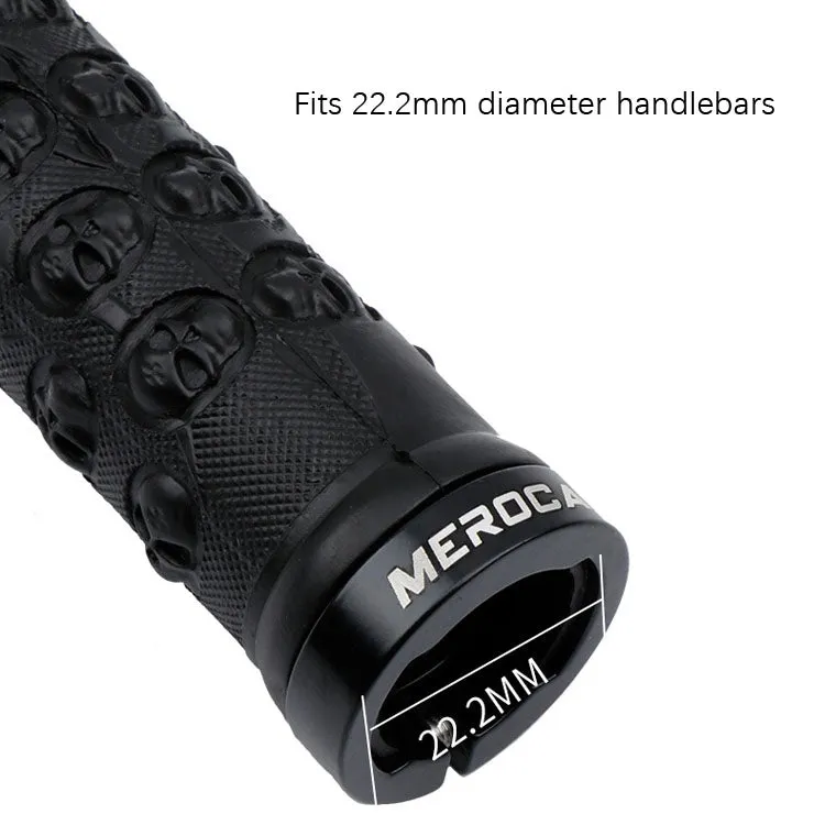 MEROCA Mountain Bike Anti-slip Shock Absorber Riding Grip Cover, Style: Bilateral Lock Sponge ME30 Black