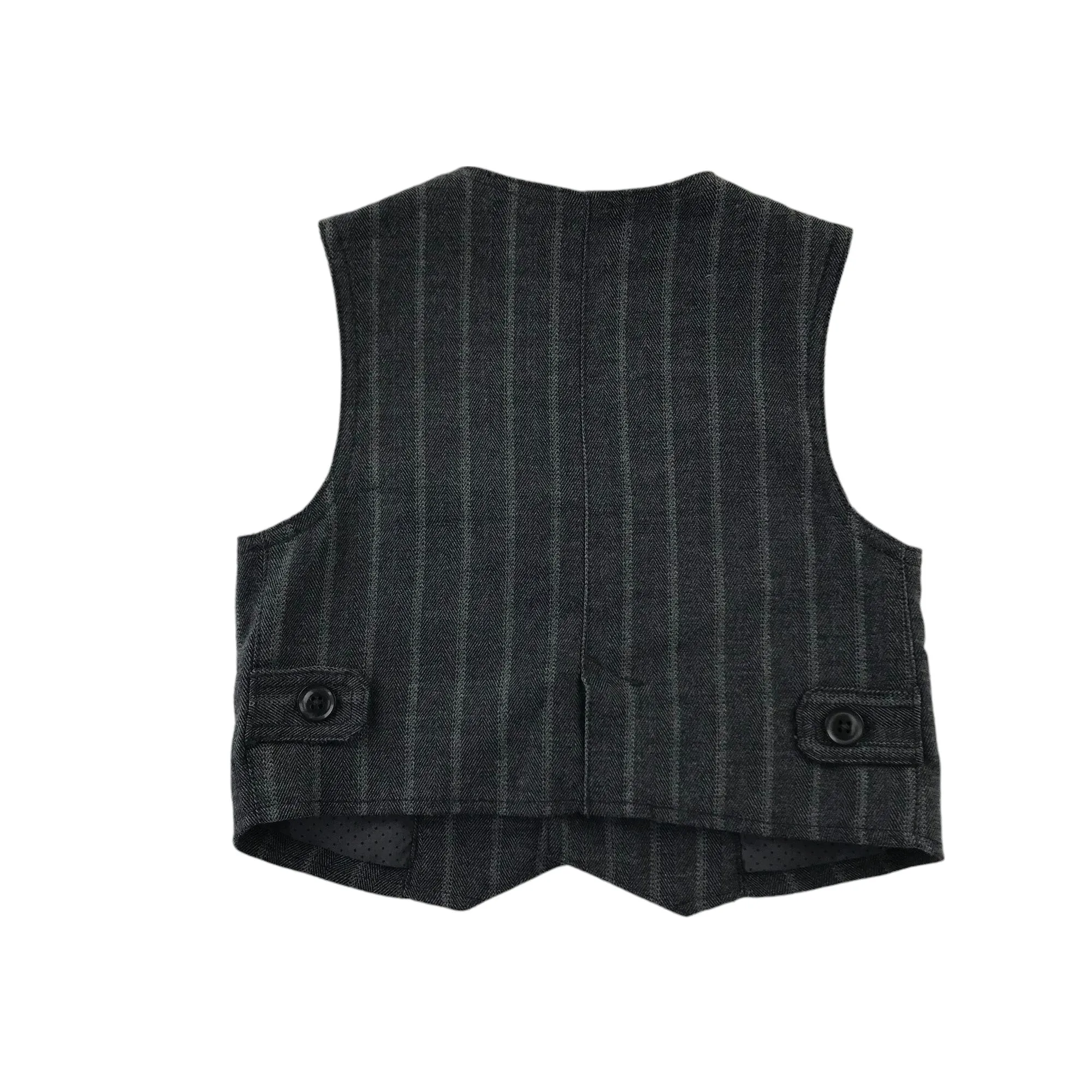 Monsoon waistcoat 4-5 years grey stripy pattern formal