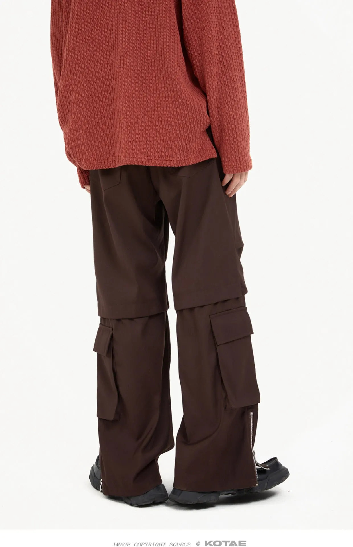 Multi-pocket casual pants