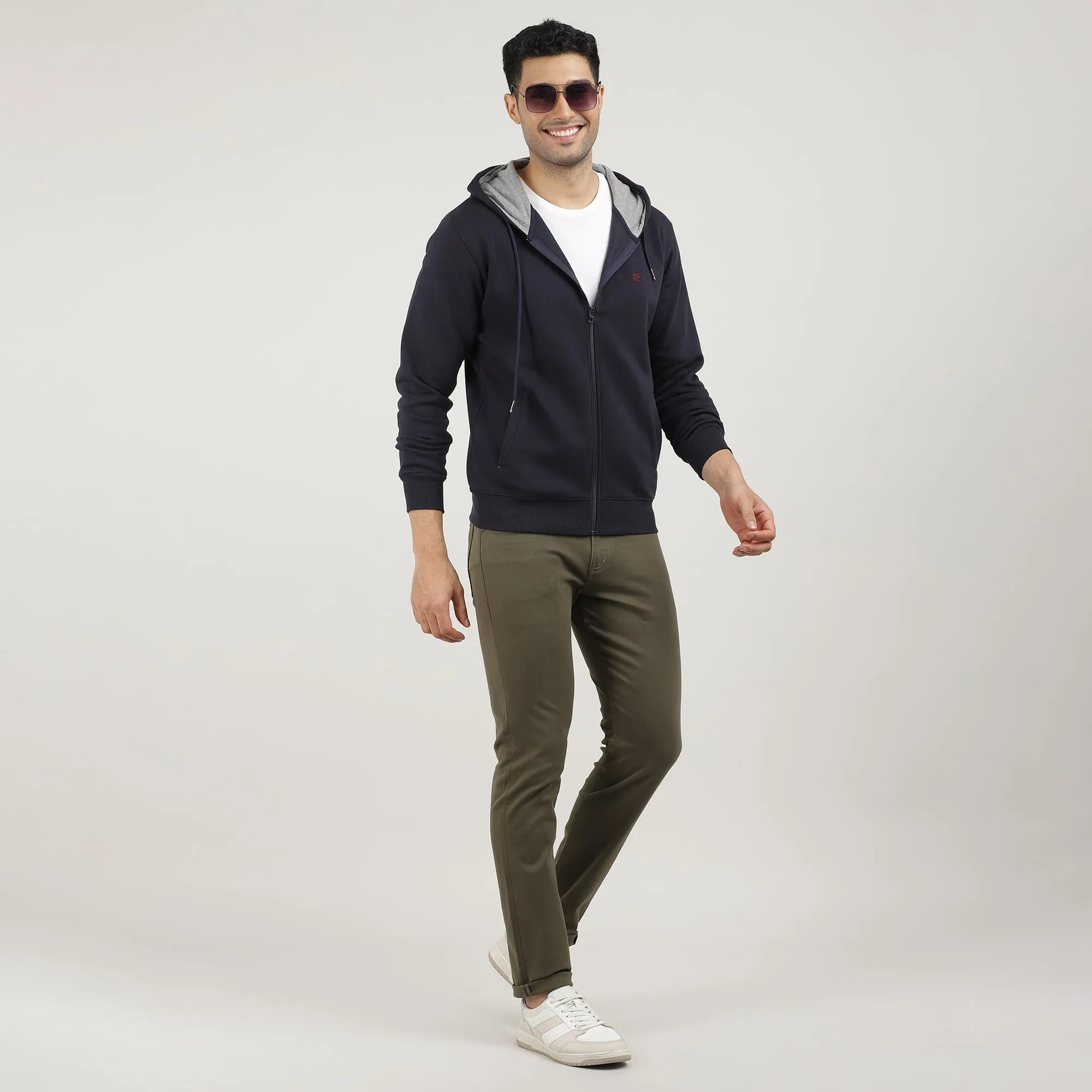 Navy, Fleece Full-Zip Hoodie