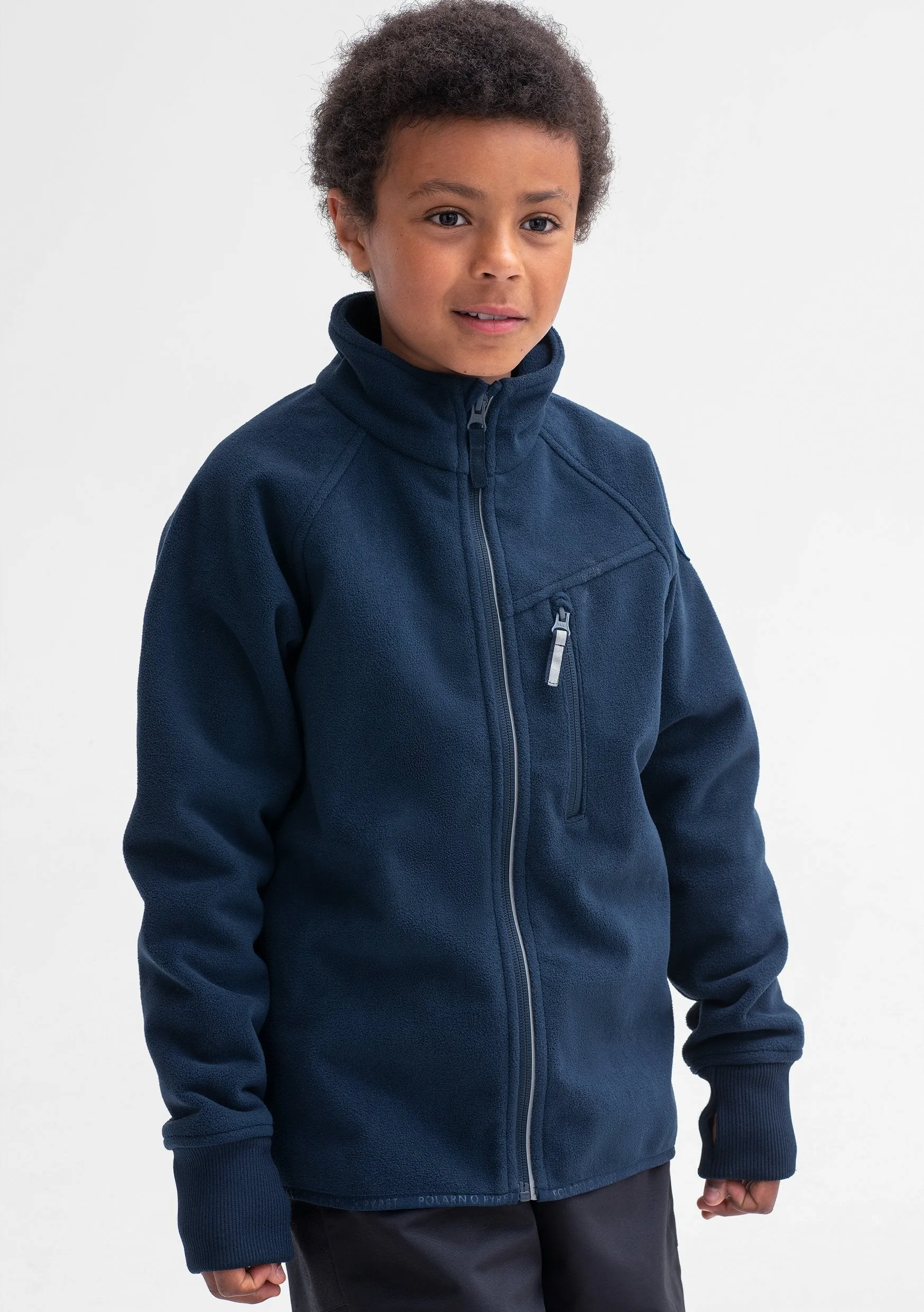 Navy Waterproof Kids Fleece Jacket
