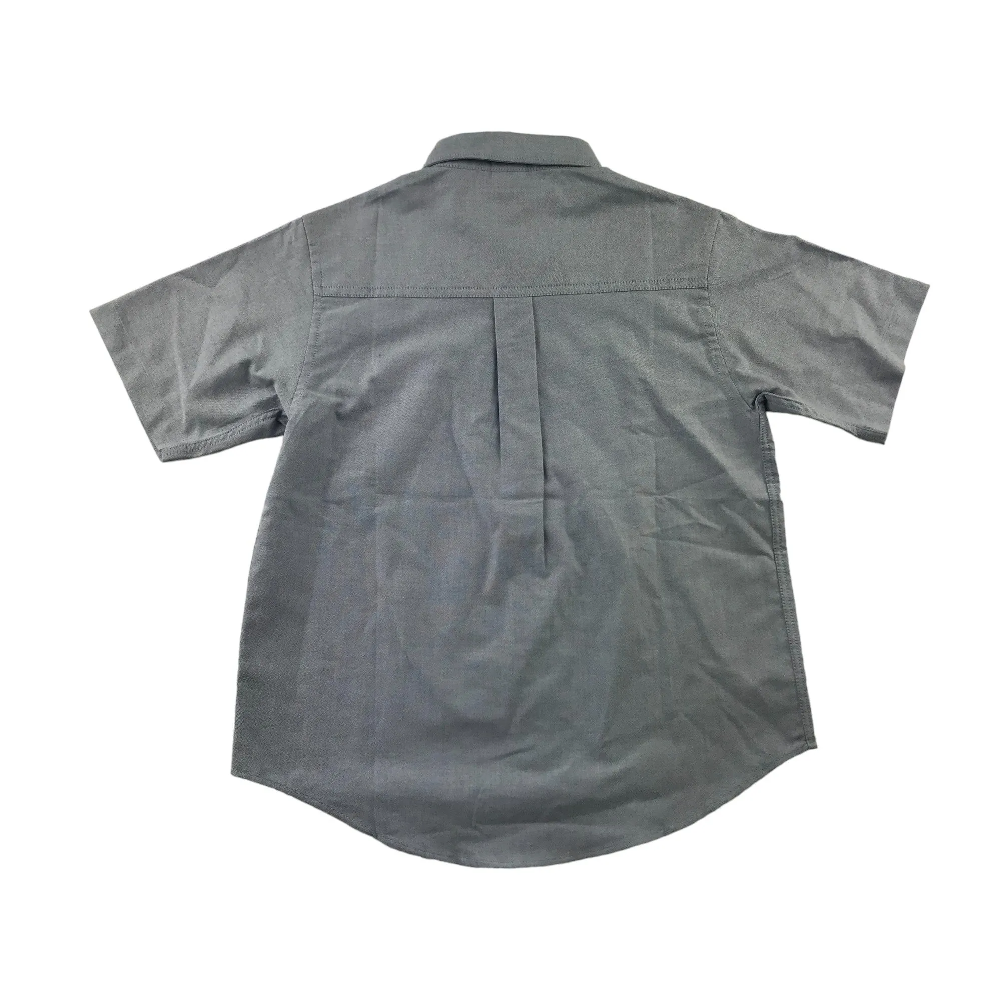 Next shirt 8-9 years light navy short sleeve button up