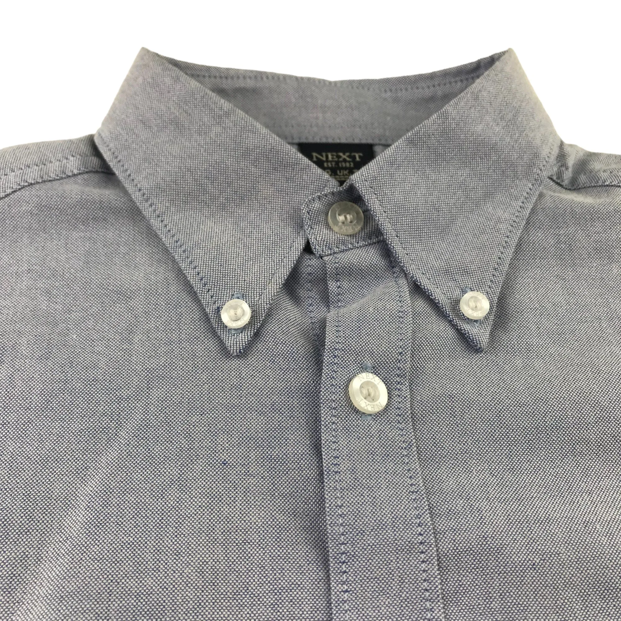 Next shirt 8-9 years light navy short sleeve button up