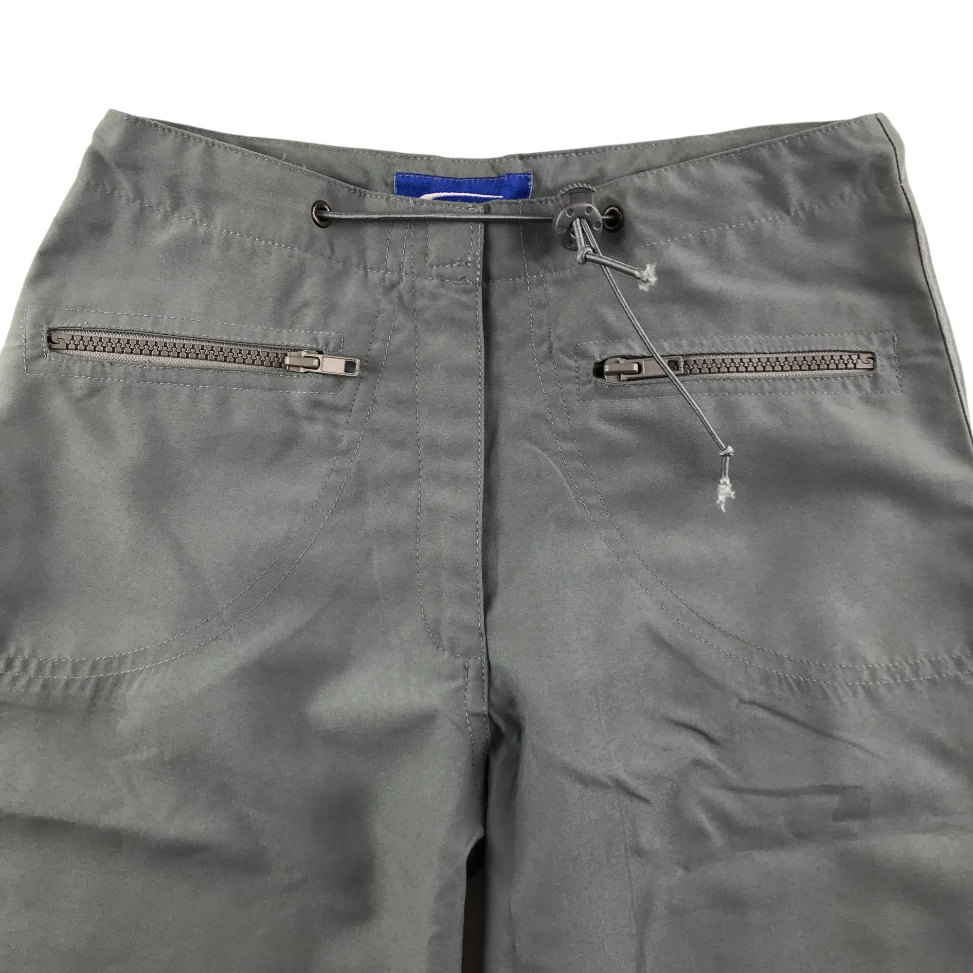 Nutshell Trouser 8-9 Years grey regular fit with zipped pockets on front