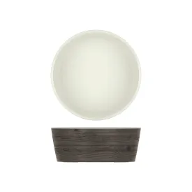 Oak/White New Haven Melamine Bowl 26.5 x 10cm - Pack 1