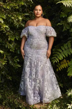Off-the-shoulder Gown