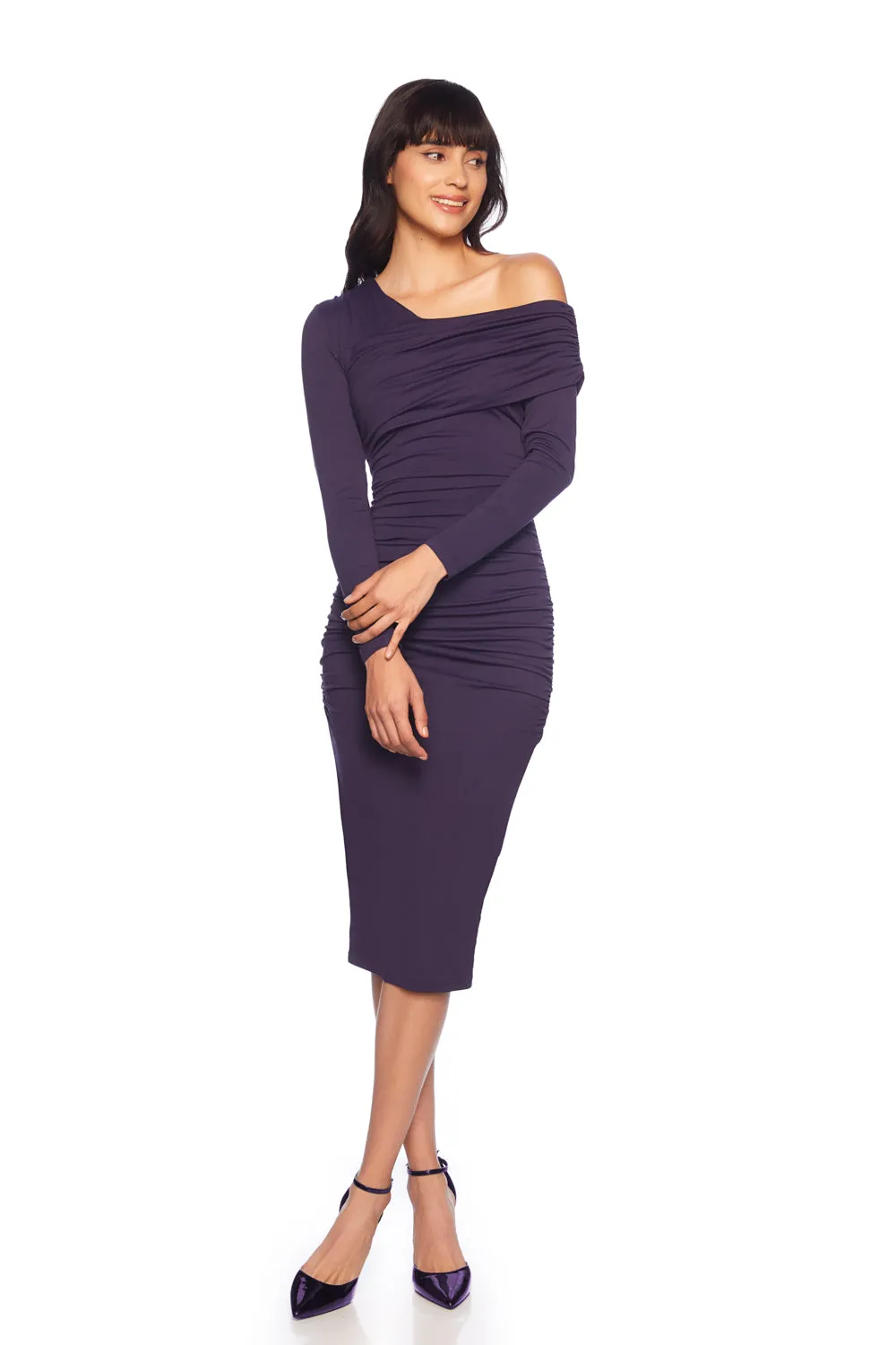 one off the shoulder dress