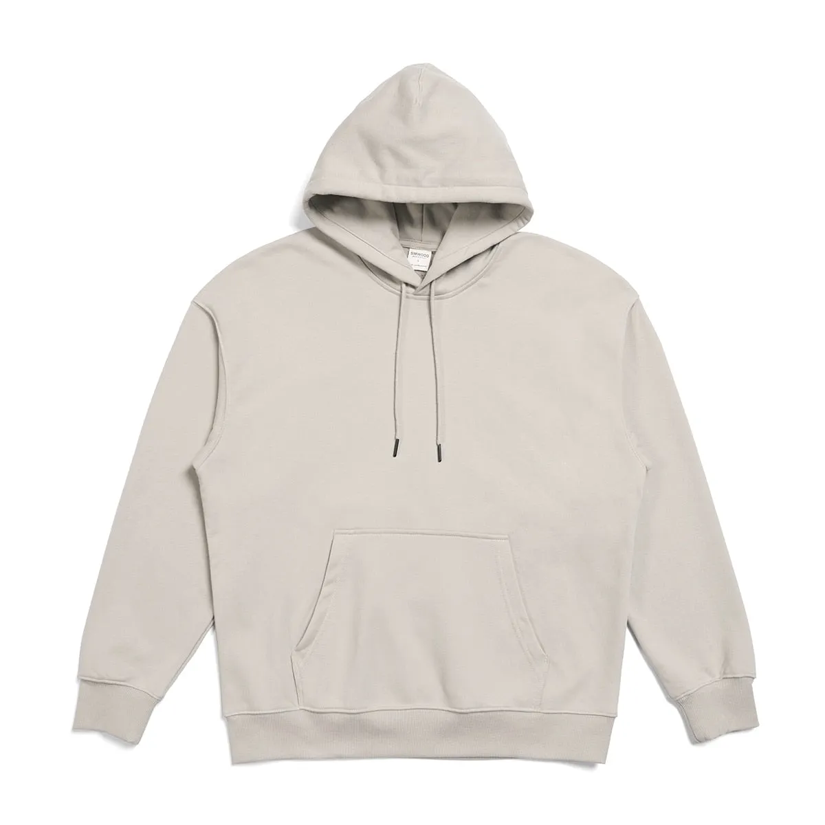 Oversize Solid Color Fabric Hoodie