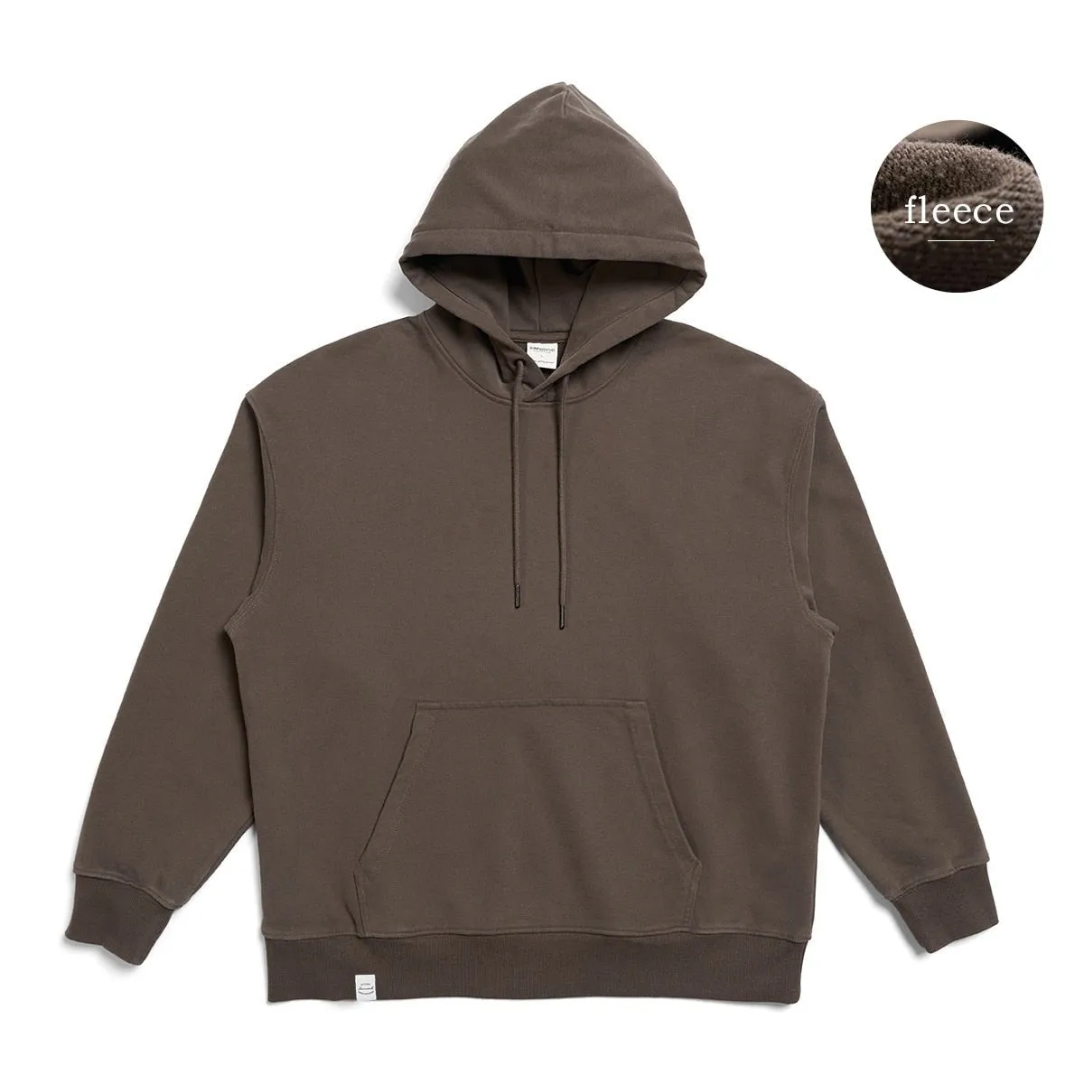 Oversize Solid Color Fabric Hoodie